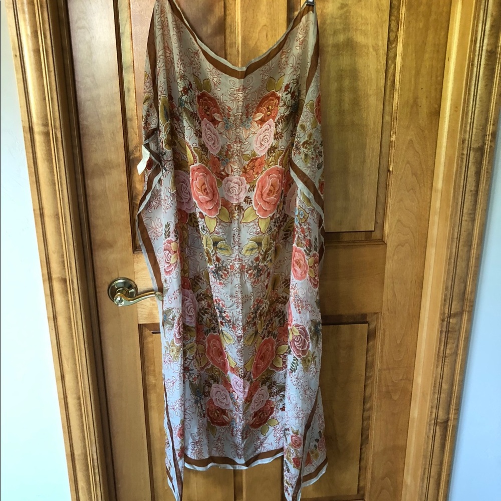 Johnny Was 100% silk scarf. Mint condition